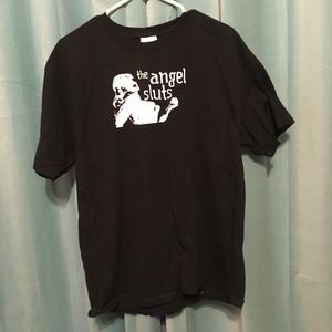 Black Angel sluts t-shirt. (Punk band)